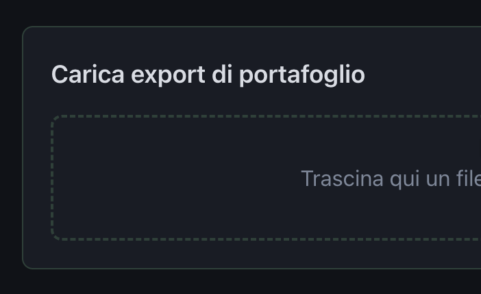 Caricamento del file su Quadrifolio
